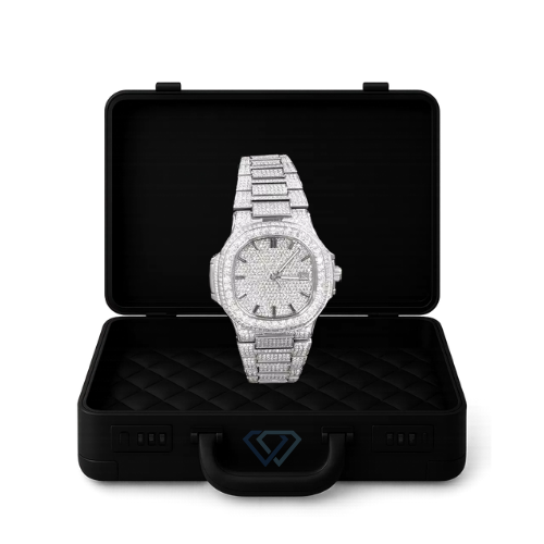 Montre bustdown en moissanite