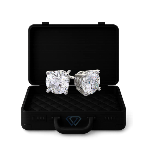 Boucles d’oreilles en moissanite