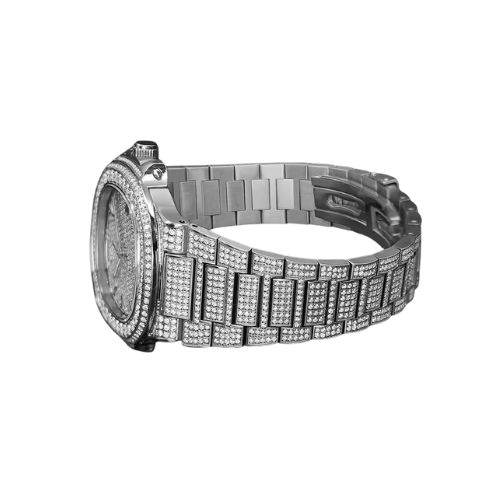 Montre bustdown en moissanite