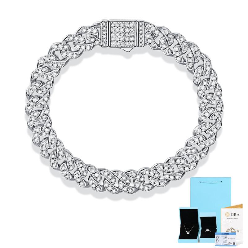 Bracelet Cuban en moissanite
