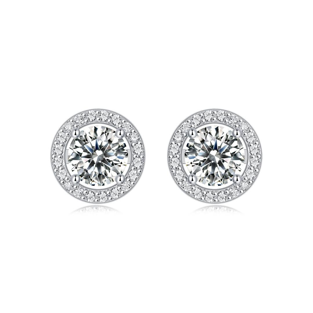 Boucles d’oreilles en moissanite